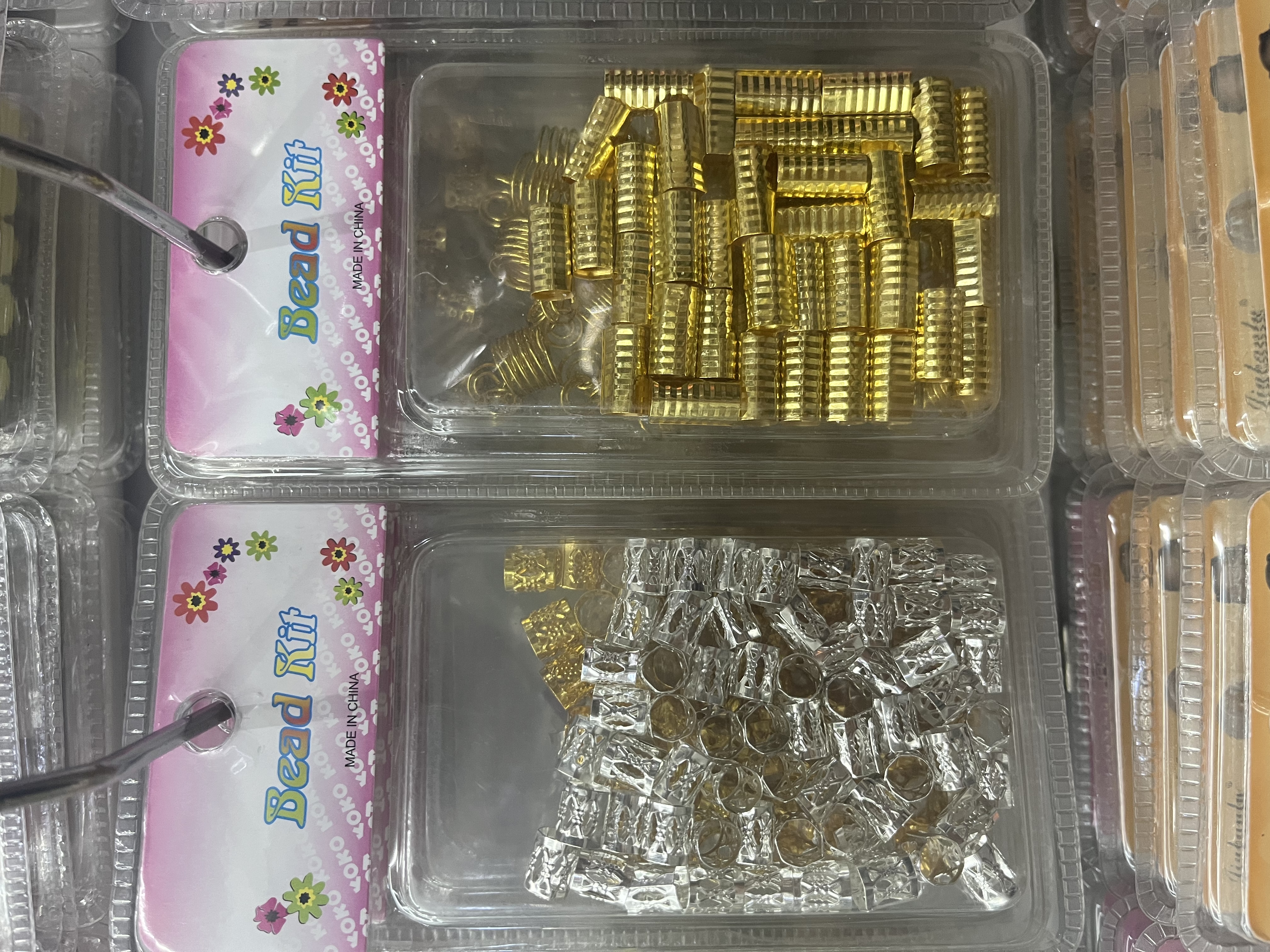 吸塑包装 黑人脏辫 金属扣 假发配件