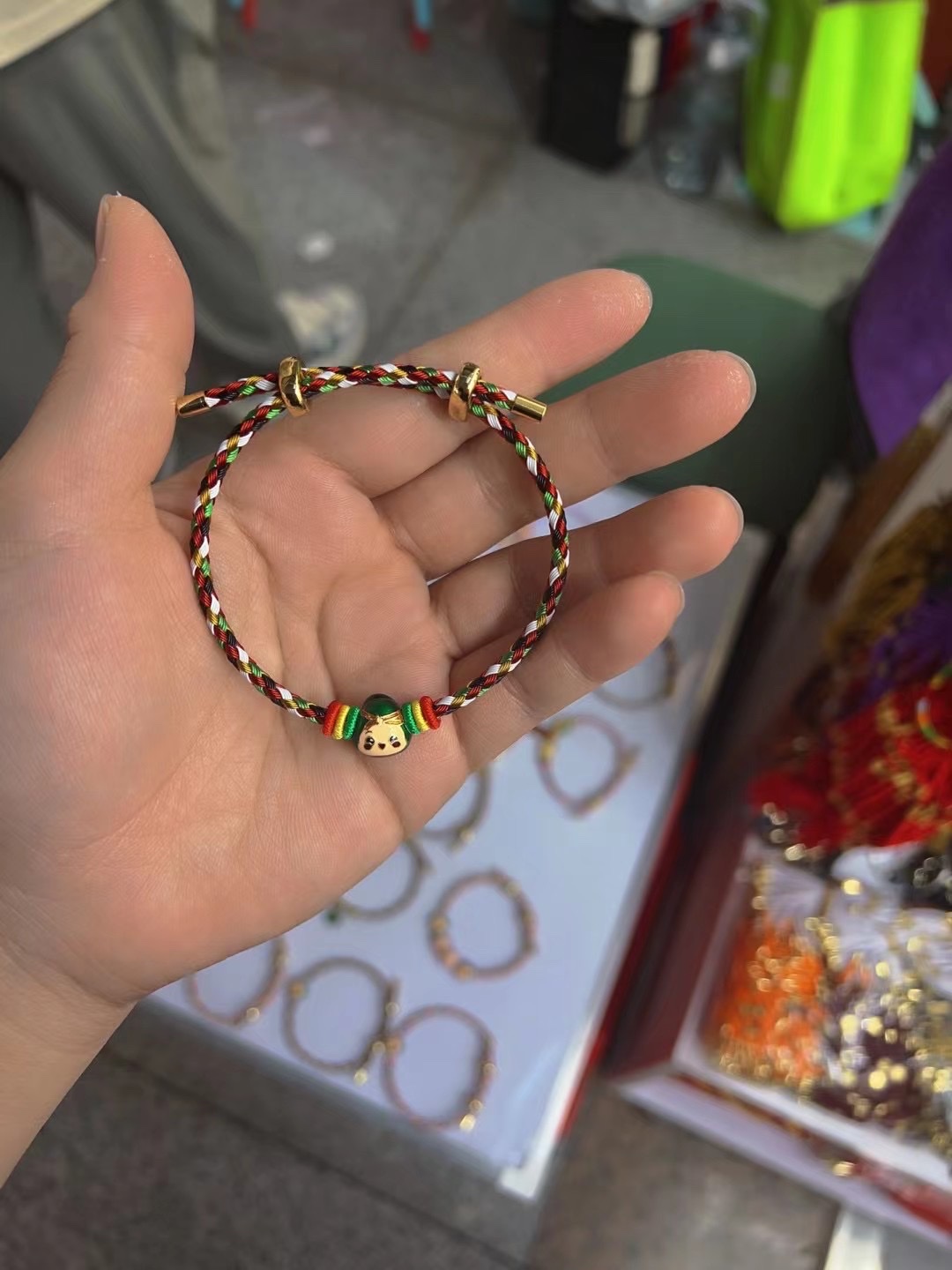 五彩绳/端午节/粽子白底实物图