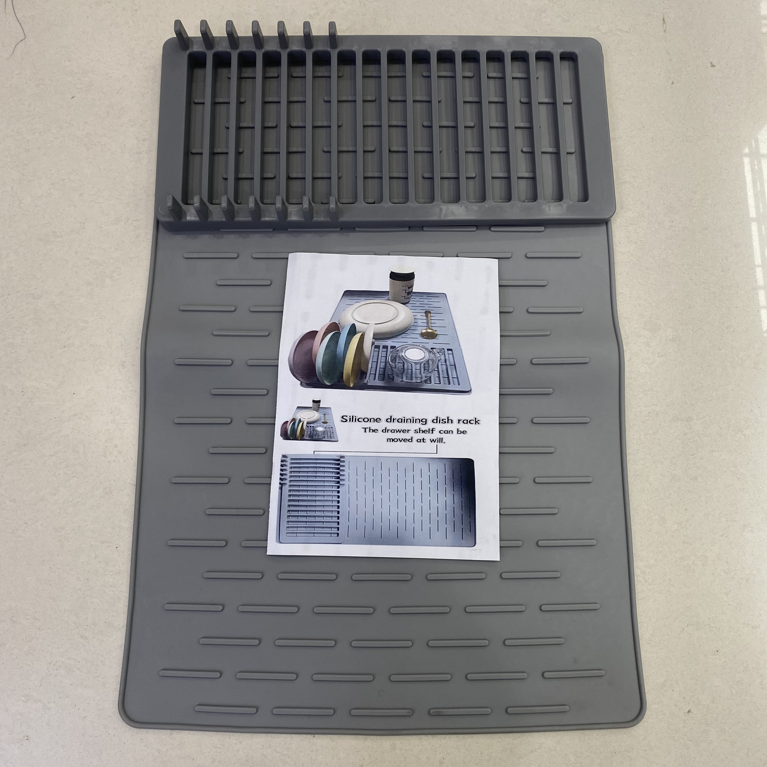 Asphalt bowl rack vajilla rack de almacenamiento plato cocina armarios empotrados cajón interior rack de tipo plato plato de cocina asphalt mat