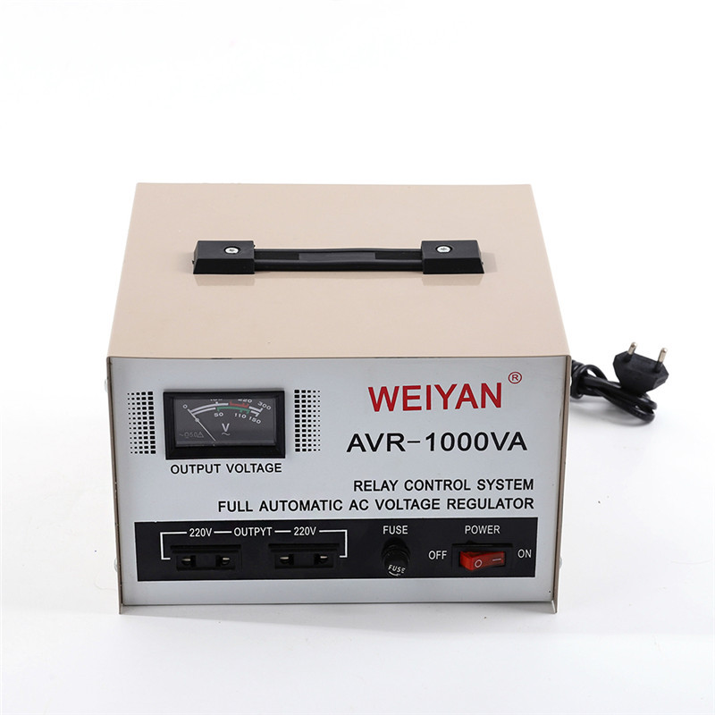 Voltage stabilizer AVR-500VA 1000VA for export supply, AC 220v fully automatic computer refrigerator voltage stabilizer Item Picture