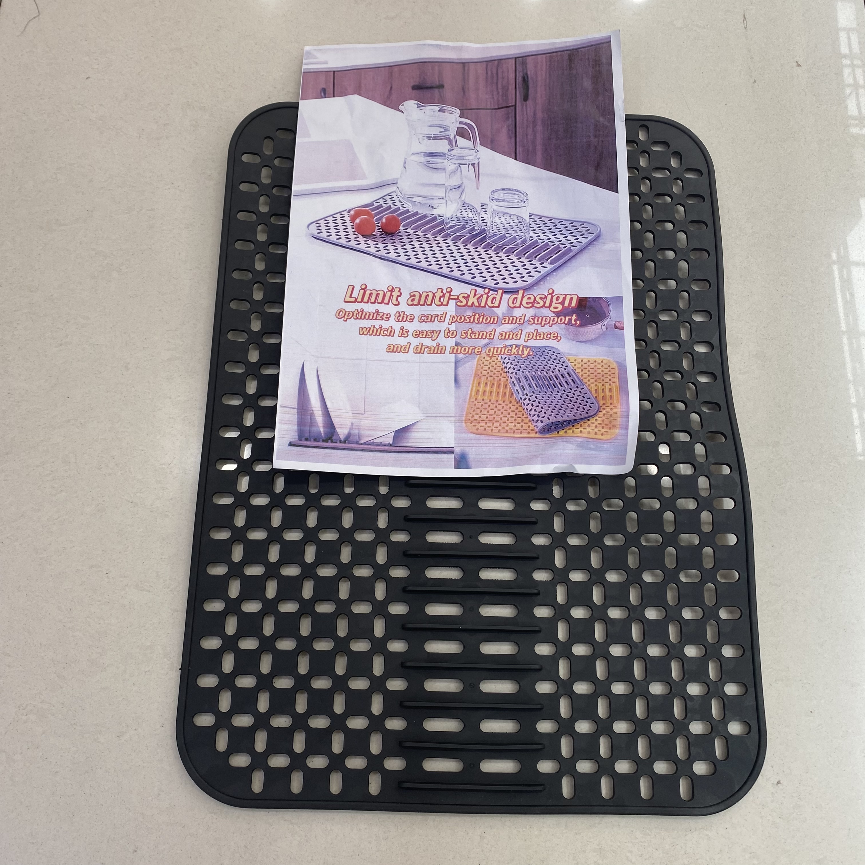 沥水垫水槽厨房台面垫子灶台防滑防烫菜板餐桌隔热垫