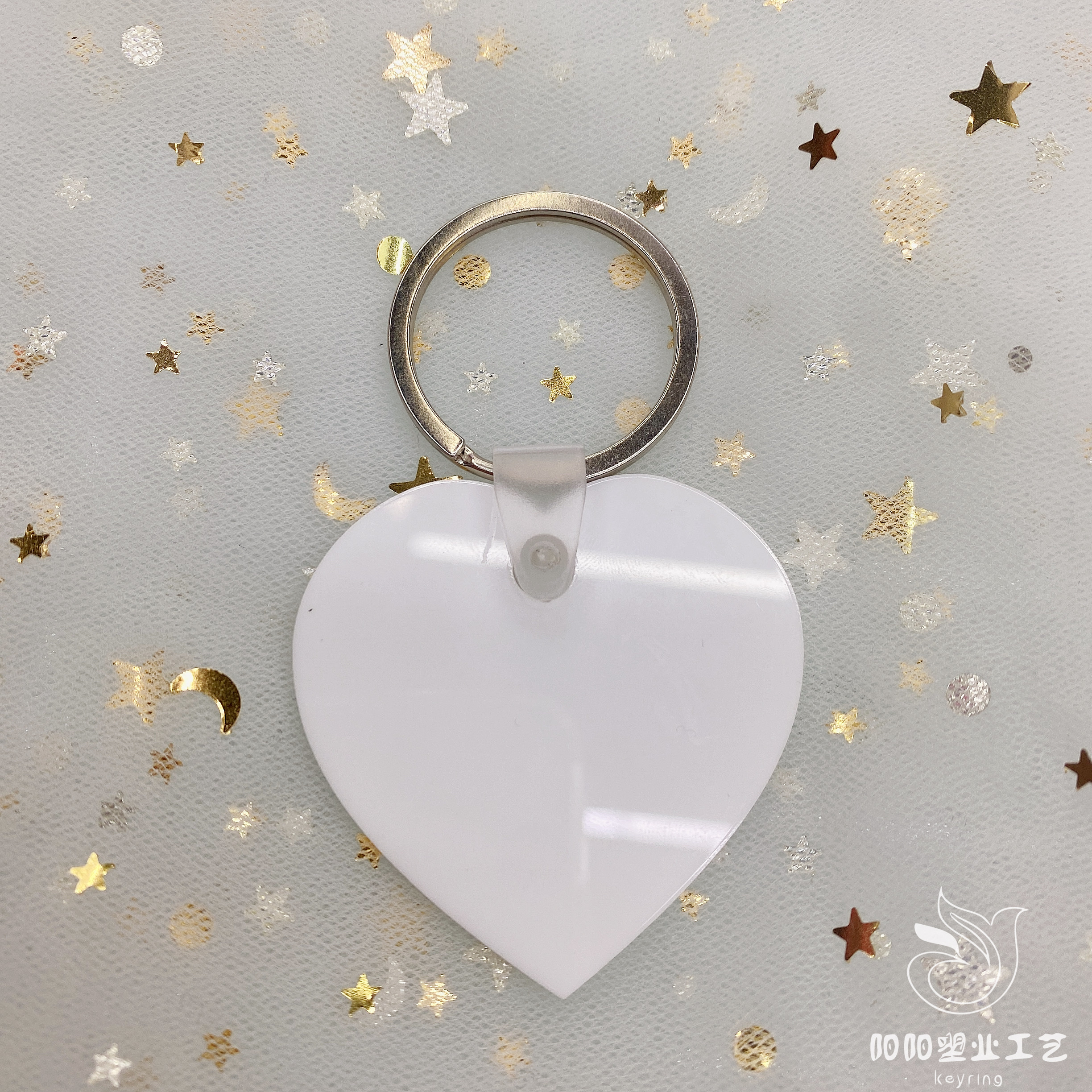 Heat sublimation MDF blank round keychains, heat transfer keychains, single and double-sided blank wood products manufacturer wholesale details Picture