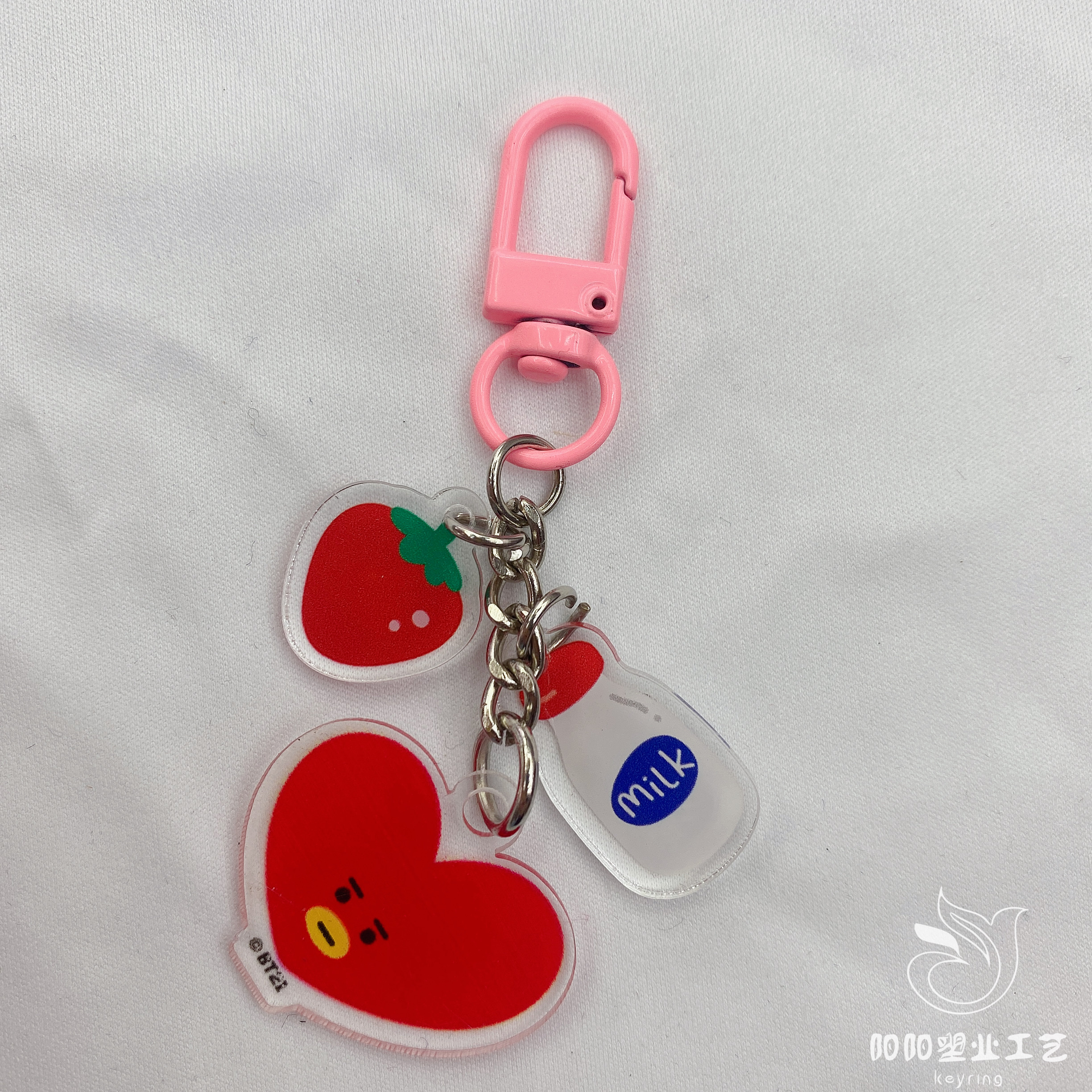 亚克力钥匙扣定制卡通挂件情侣钥匙圈定做来图个性钥匙链动漫挂饰图