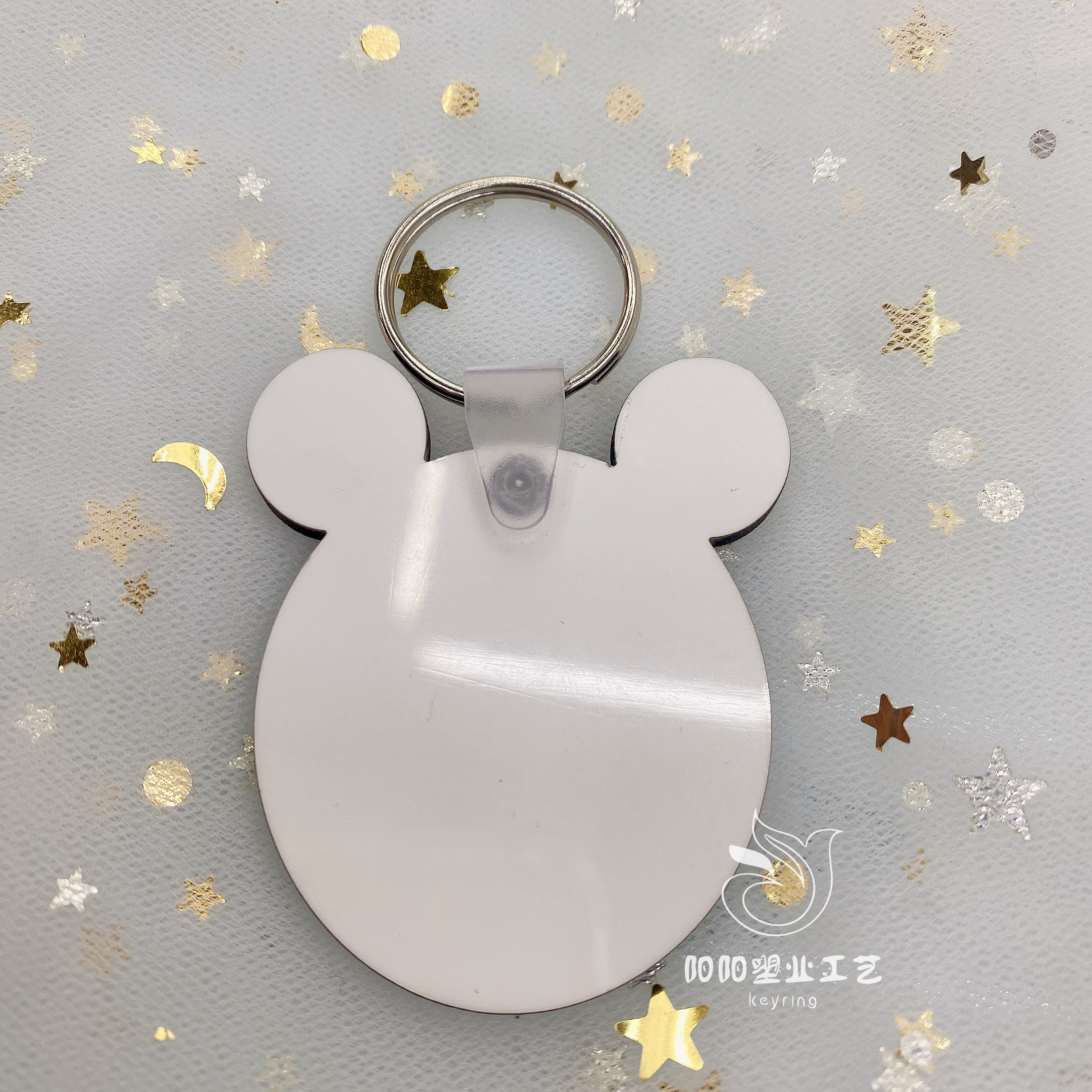 Heat sublimation MDF blank round keychains, heat transfer keychains, single and double-sided blank wood products manufacturer wholesale Item Picture