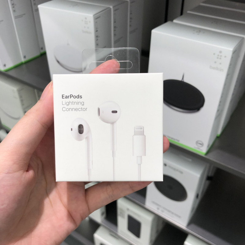 适用苹果7代扁头有线耳机 线控入耳式原