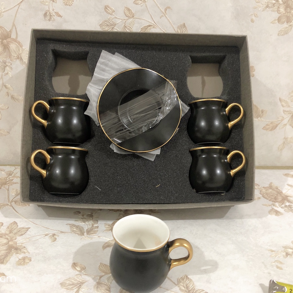 Ceramic Kung Fu tea set, home light luxury high-end tea cups, office reception tea set details Picture