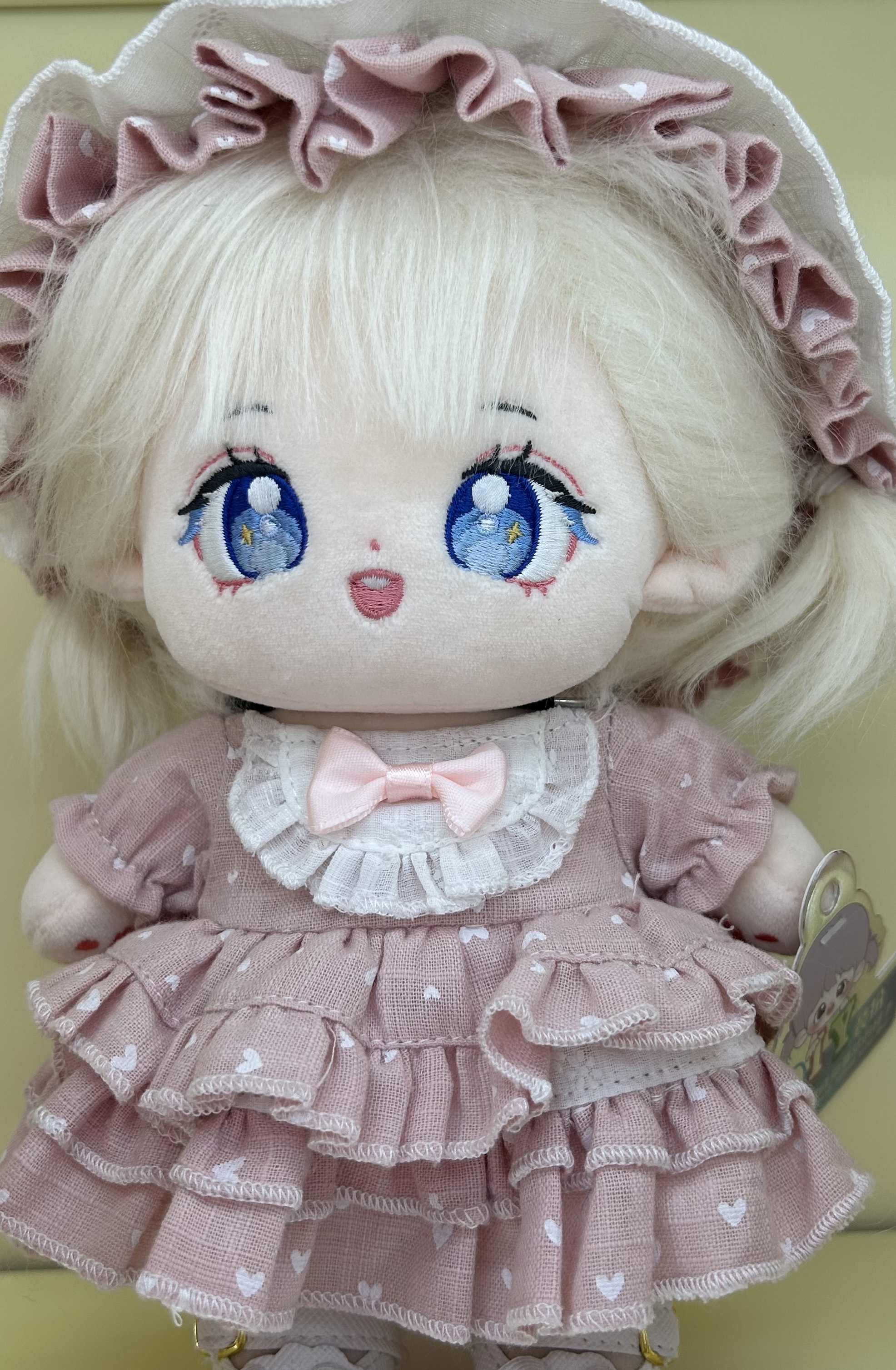 粉色戴帽子公主棉花娃娃