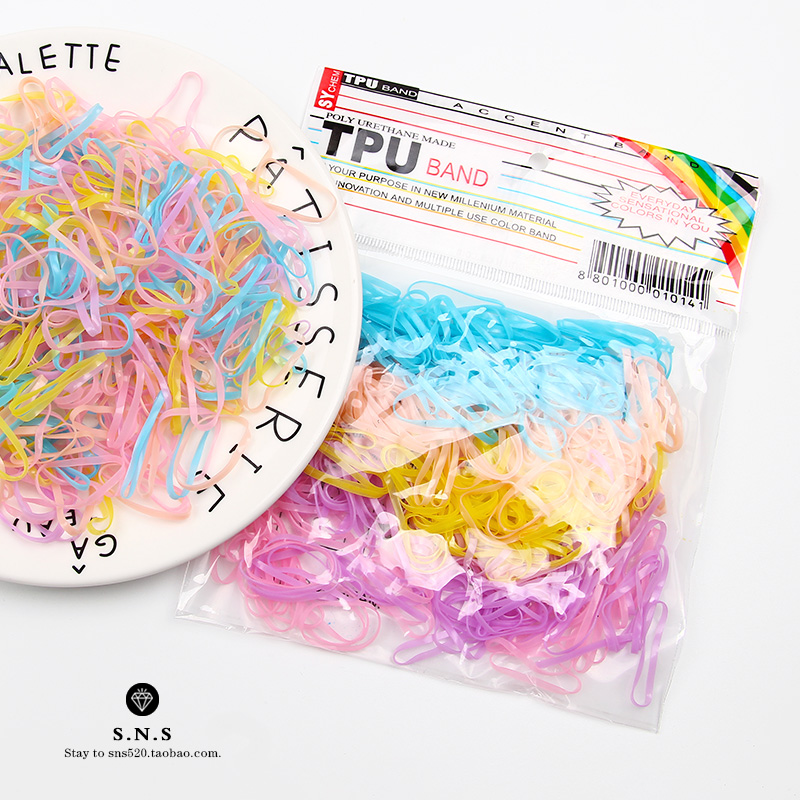 【 Exclusive Event 】 Take a shot and get five! Free shipping for Xiaoqingxing disposable bagged small rubber bands for children Item Picture