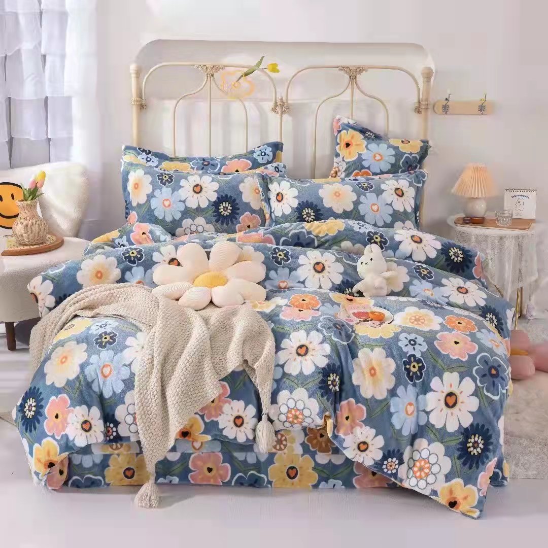 床被/保暖/四件套白底实物图