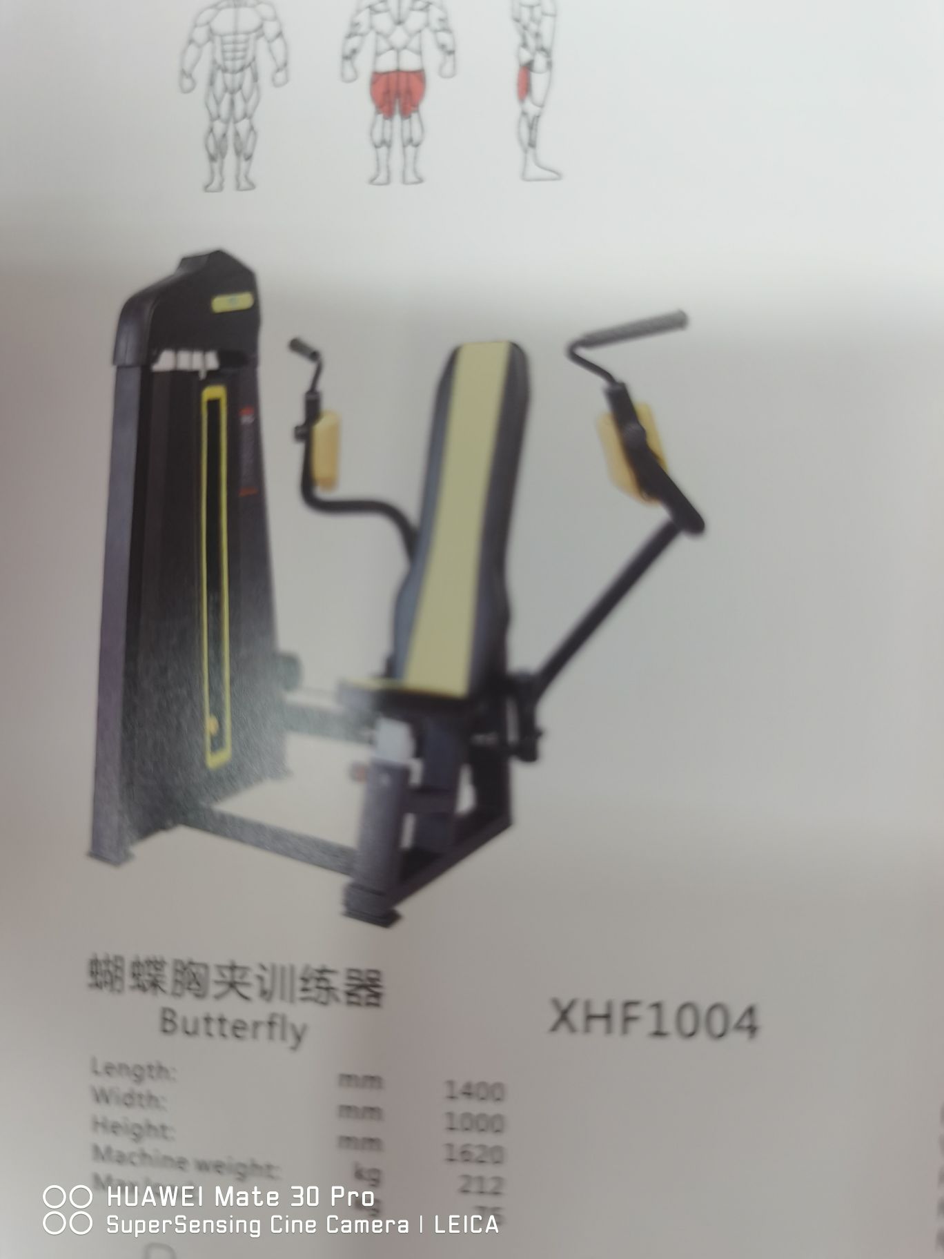 商用健身器材蝴蝶胸甲训练器产品图