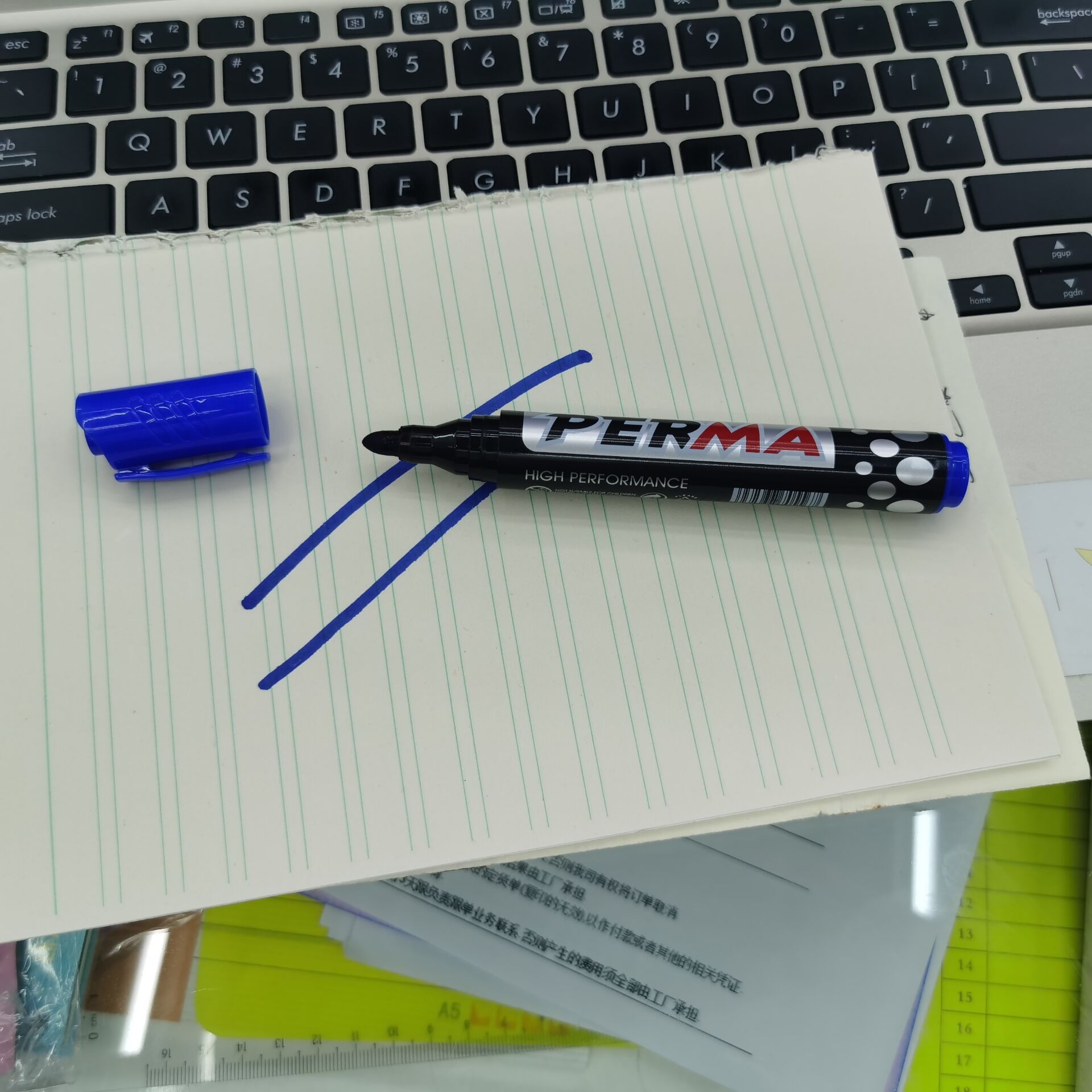 黑色记号笔 物流快递记号笔 油性速干大头笔 粗头签字笔 唛头速干笔详情3