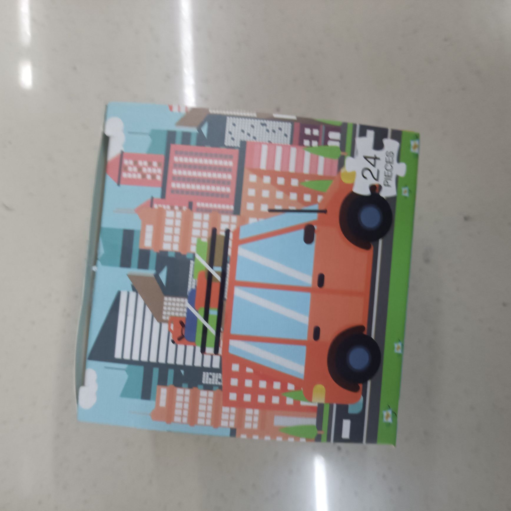 24片纸质拼图汽车