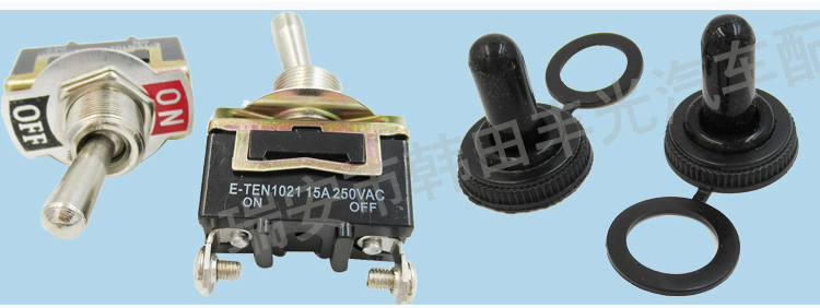 Factory direct sales: 2-plug screw foot toggle button car toggle switch car toggle 15A 250VAC KN3C-101 E-Ten1021 pic 6