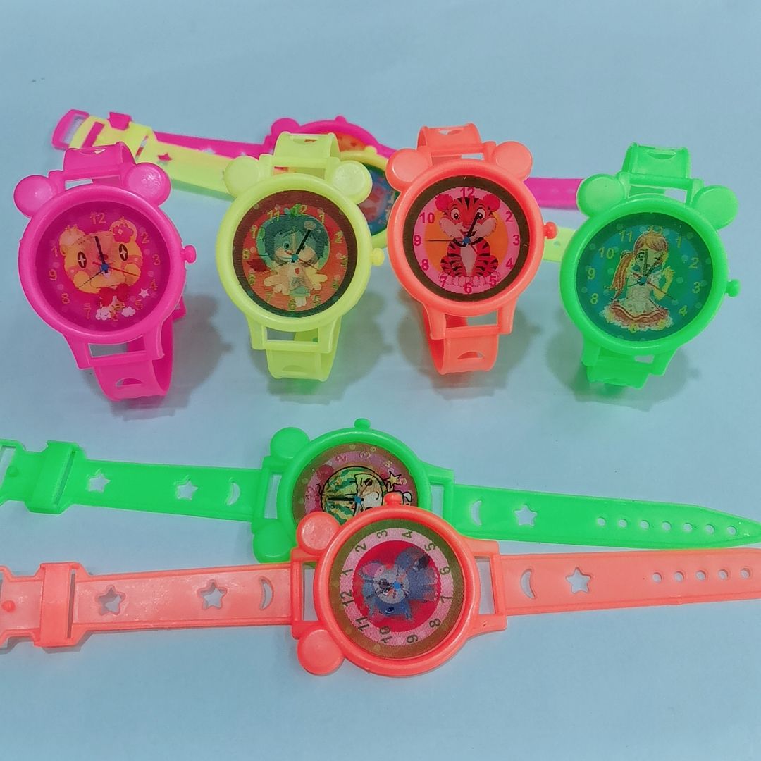 新款热销儿童玩具塑料手表七彩变幻玩具配件赠品挂板货源充足厂家直销批发热销货源详情图5