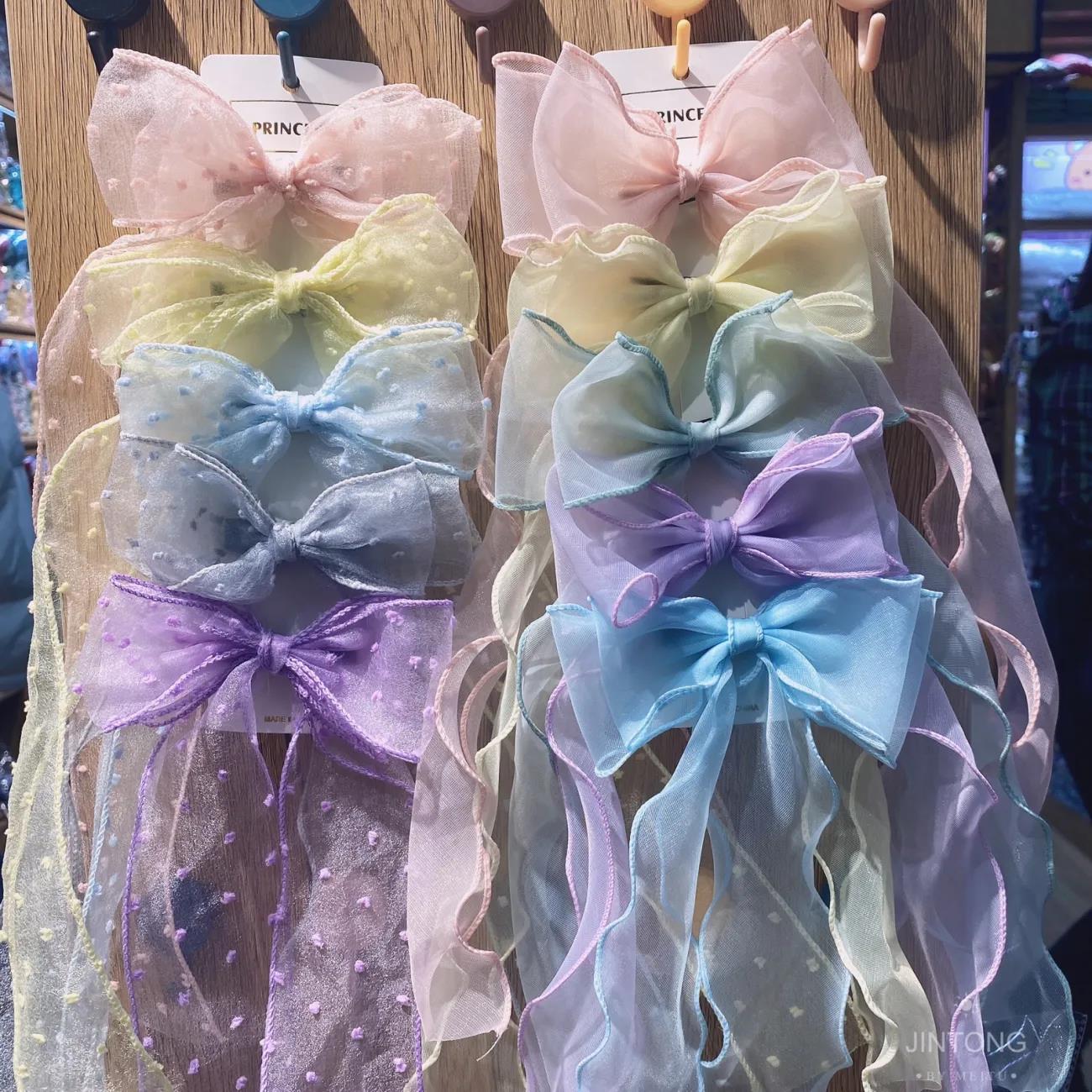 New bow hair clips for Korean children, girls, babies, princesses, cute side hair clips, hair accessories, and headwear for girls pic 1