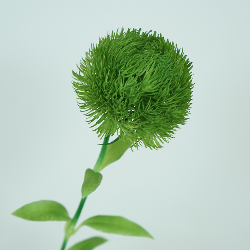 Green carnations, ultra-realistic tactile simulation flowers, home decoration, flower arrangements, flower ornaments, photography props, artificial flowers wholesale pic 2