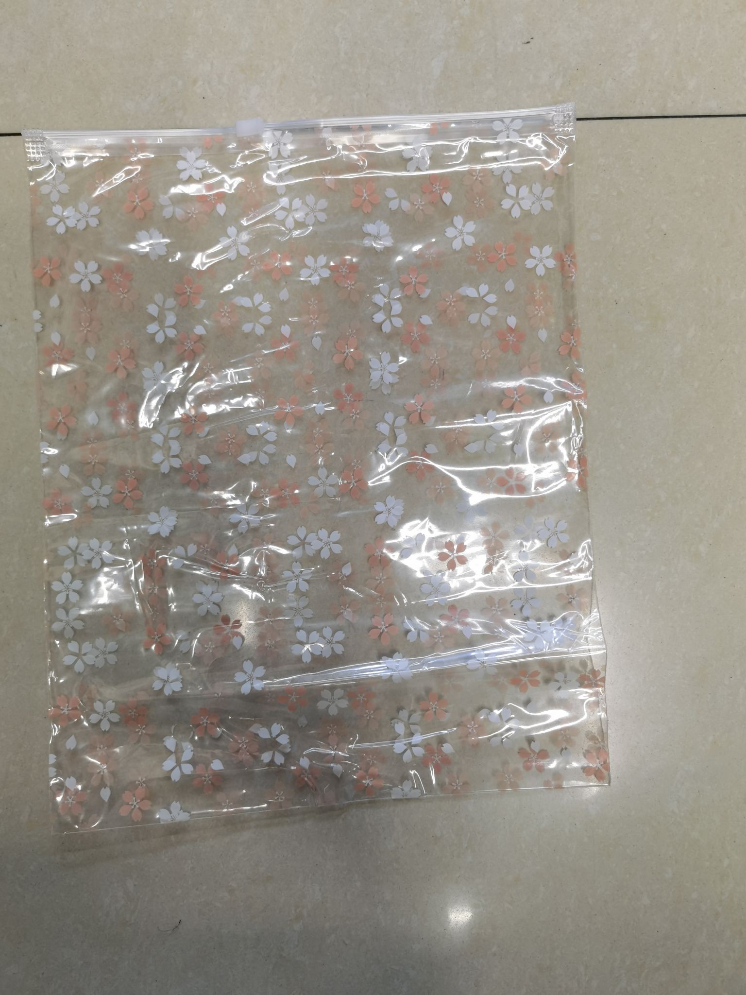 小花拉链袋