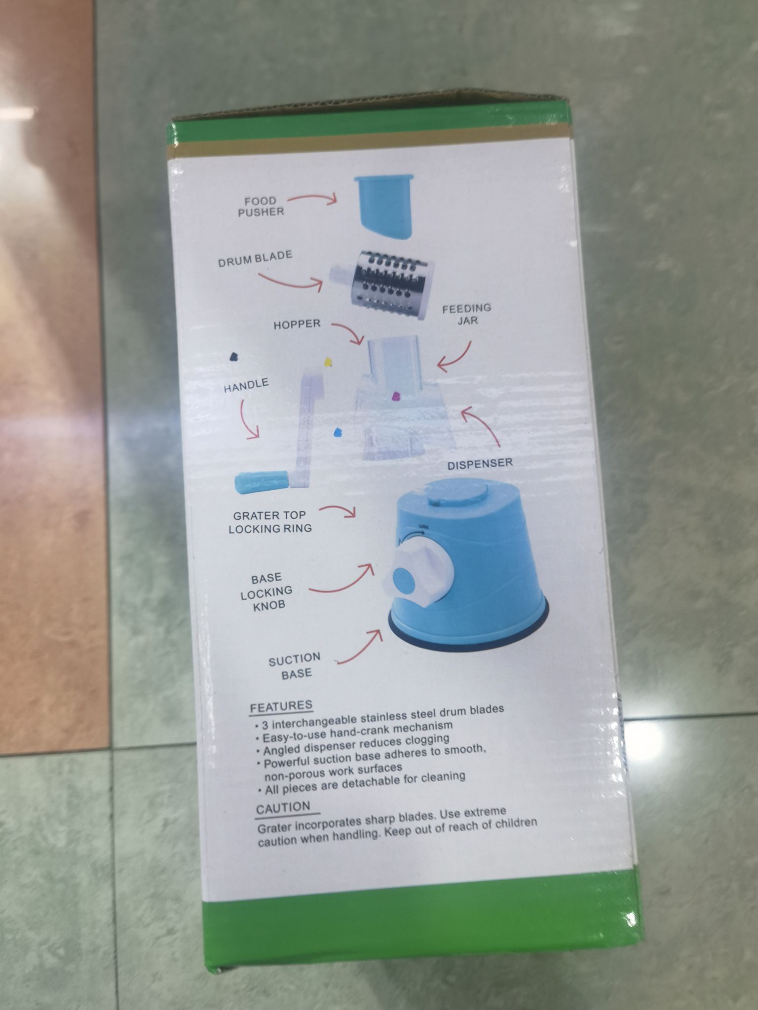 跨境新款手摇切菜器家用厨房蔬菜切片机刨丝器手动滚筒刨丝切菜器