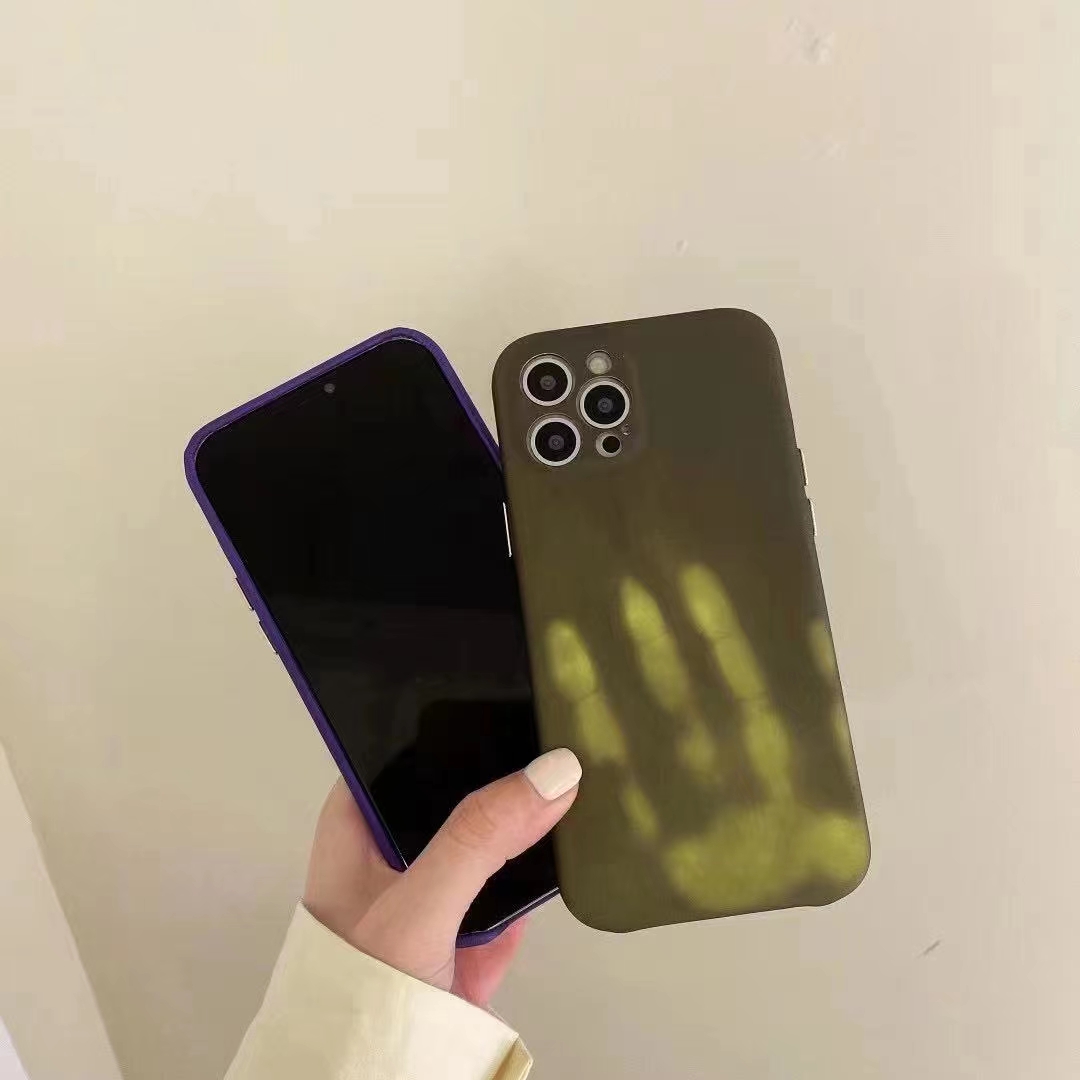 Thermal sensitive liquid three-pack electroplated key phone case protective cover detail image 9