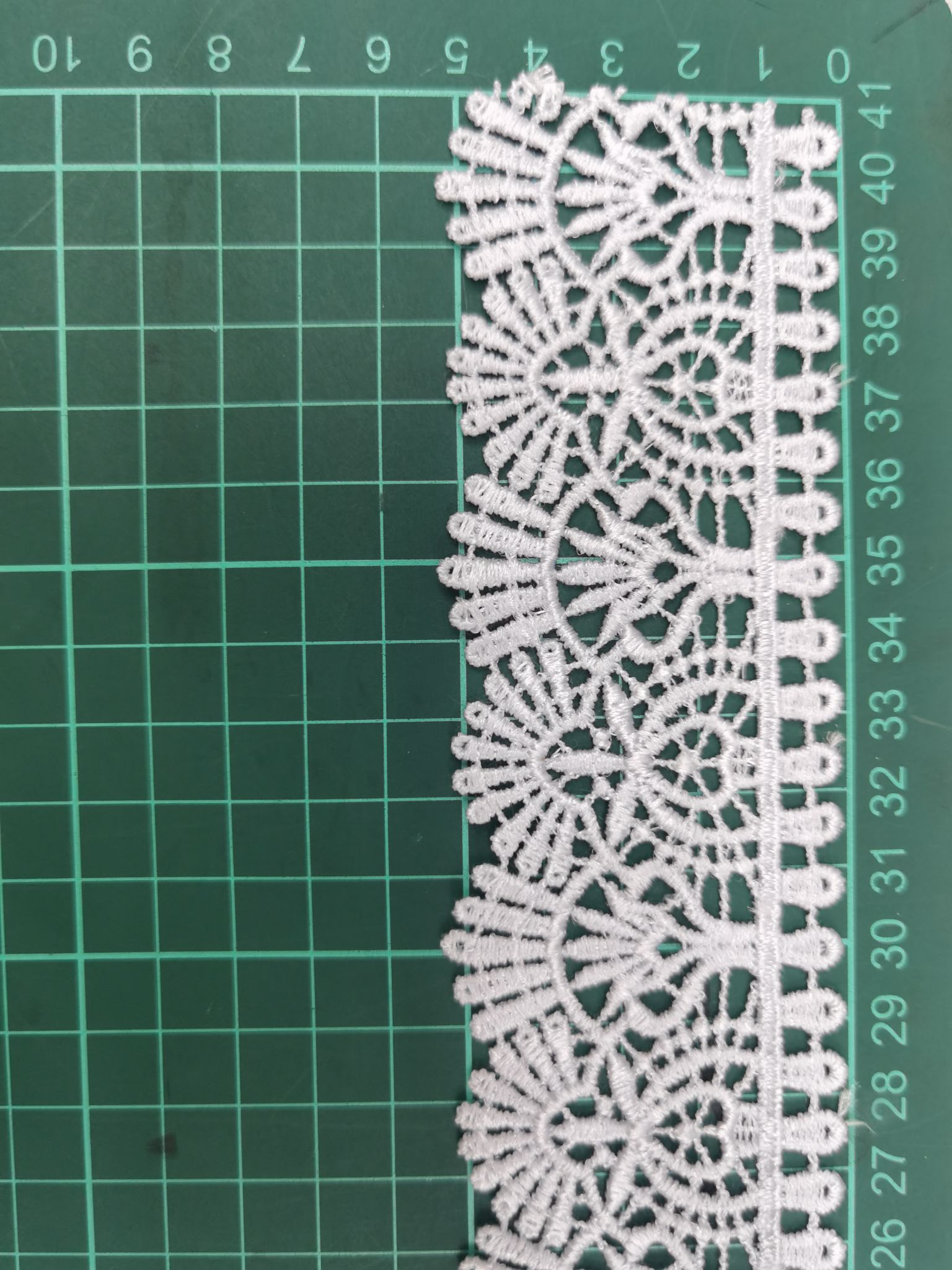 Fashionable water-soluble barcode lace
