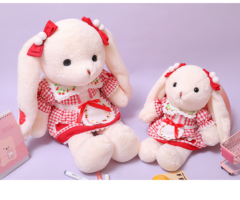 洛丽塔兔子毛绒玩具女孩床上睡觉抱枕布娃娃公仔安抚陪睡玩偶 详情9