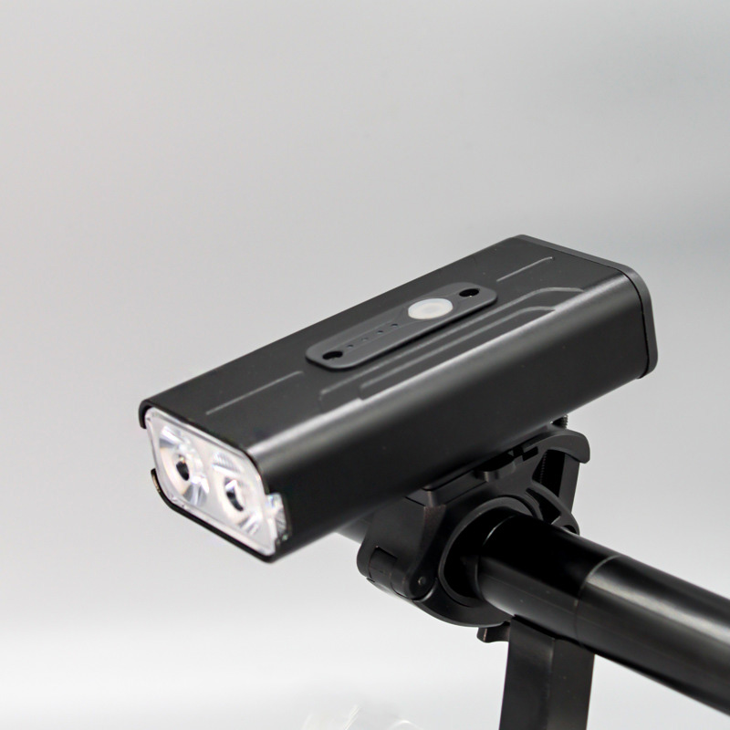 BK05铝合金2T6强光自行车前灯USB充电带电量显示自行车灯 骑行照明灯详情3