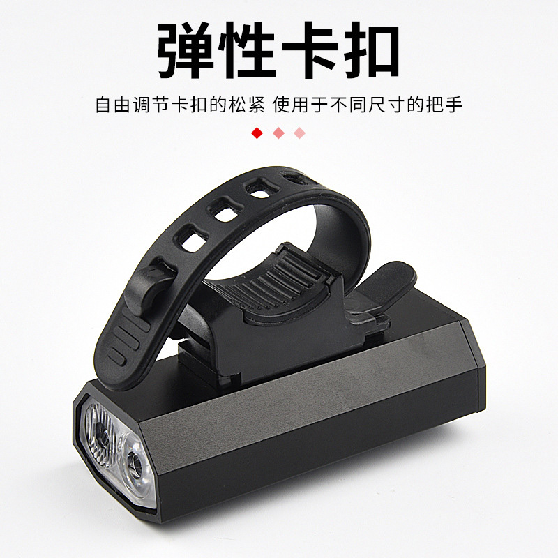 BK08铝合金2T6强光自行车前灯USB充电带电量显示自行车灯 骑行照明灯详情16
