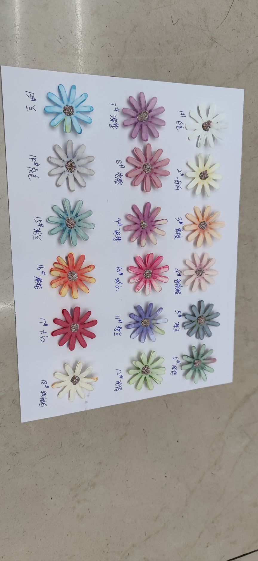 仿真花头细节图