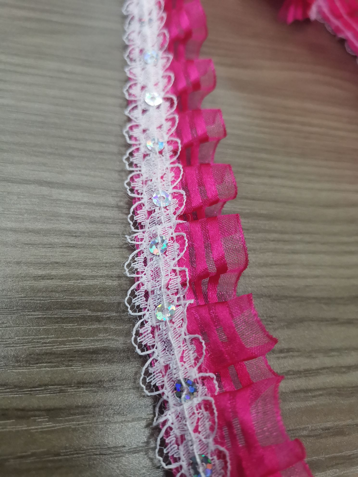 8-inch gauze with sequins details Picture