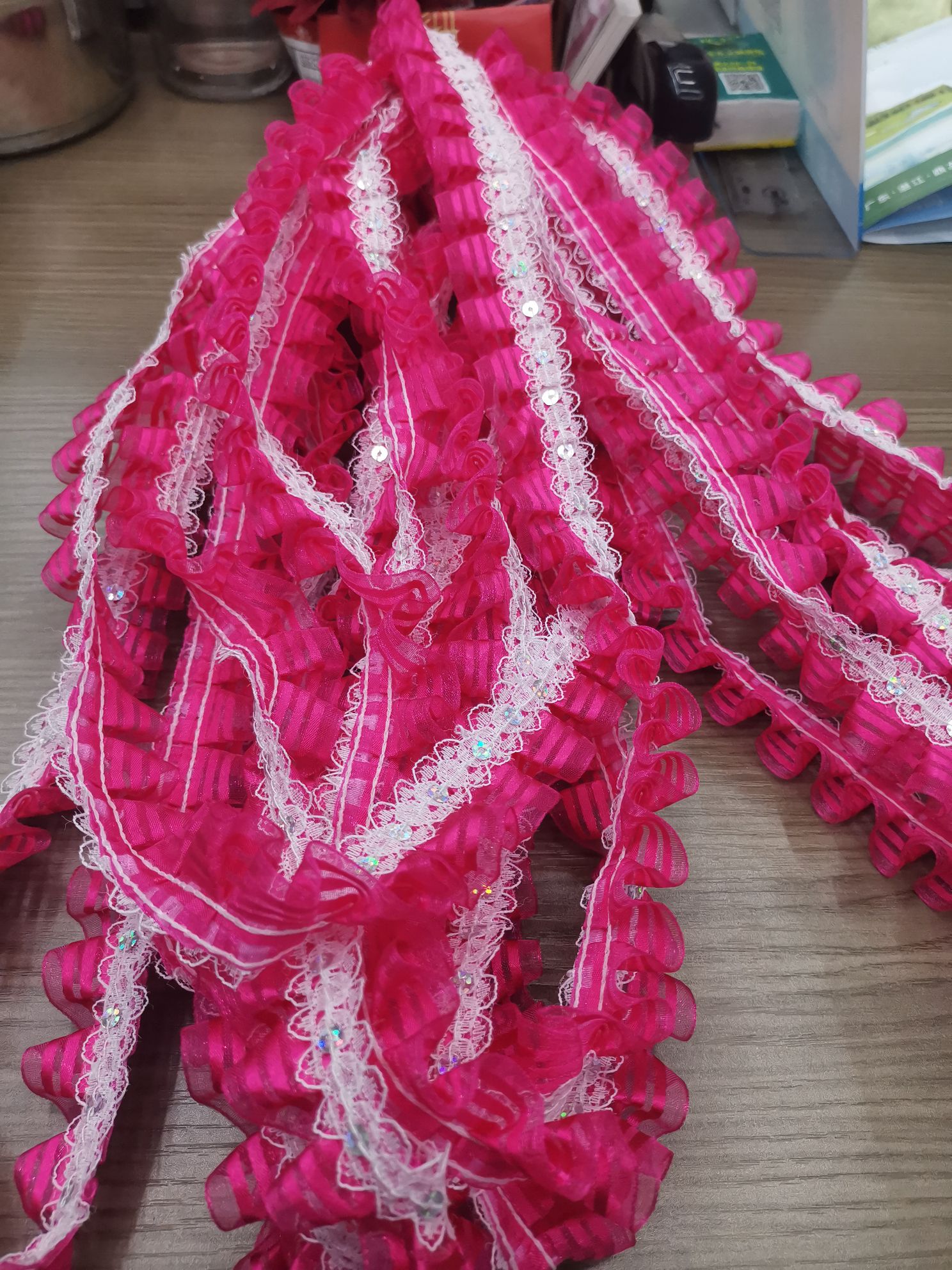 8-inch gauze with sequins Specification image