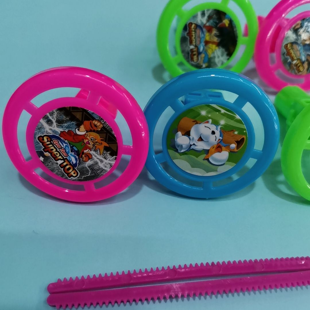 新款拉尺陀螺卡通塑料玩具幼儿比拼玩具活动必备赠品刮板配件厂家直销批发热销货源充足详情图3