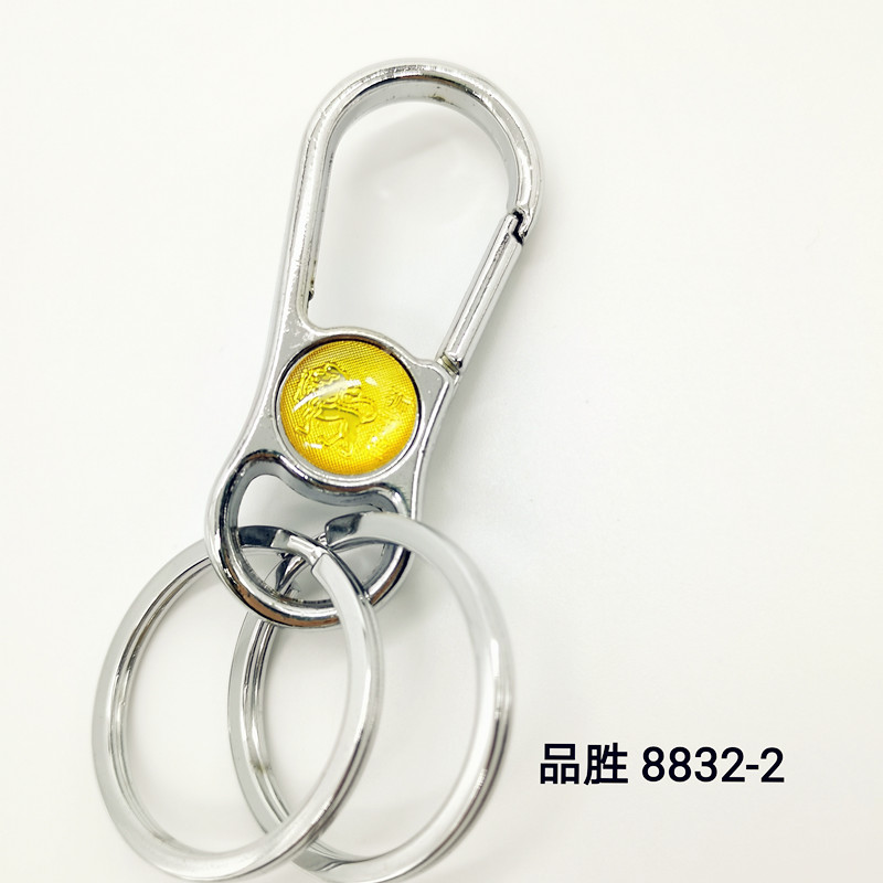 厂家直销品胜钥匙扣8832-22双圈品质钥匙扣，礼品热销G15051-15052店双圈钥匙扣男款女式钥匙圈居家用品详情3