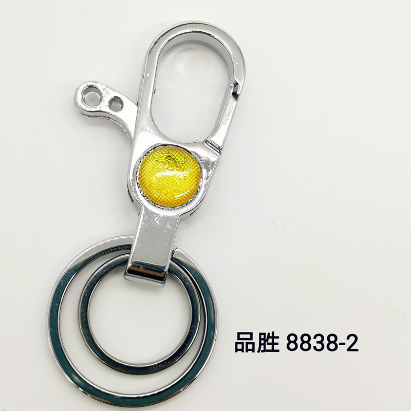 厂家直销品胜钥匙扣8838-2双圈品质钥匙扣，礼品热销G15051-15052店双圈钥匙扣男款女式钥匙圈居家用品详情4