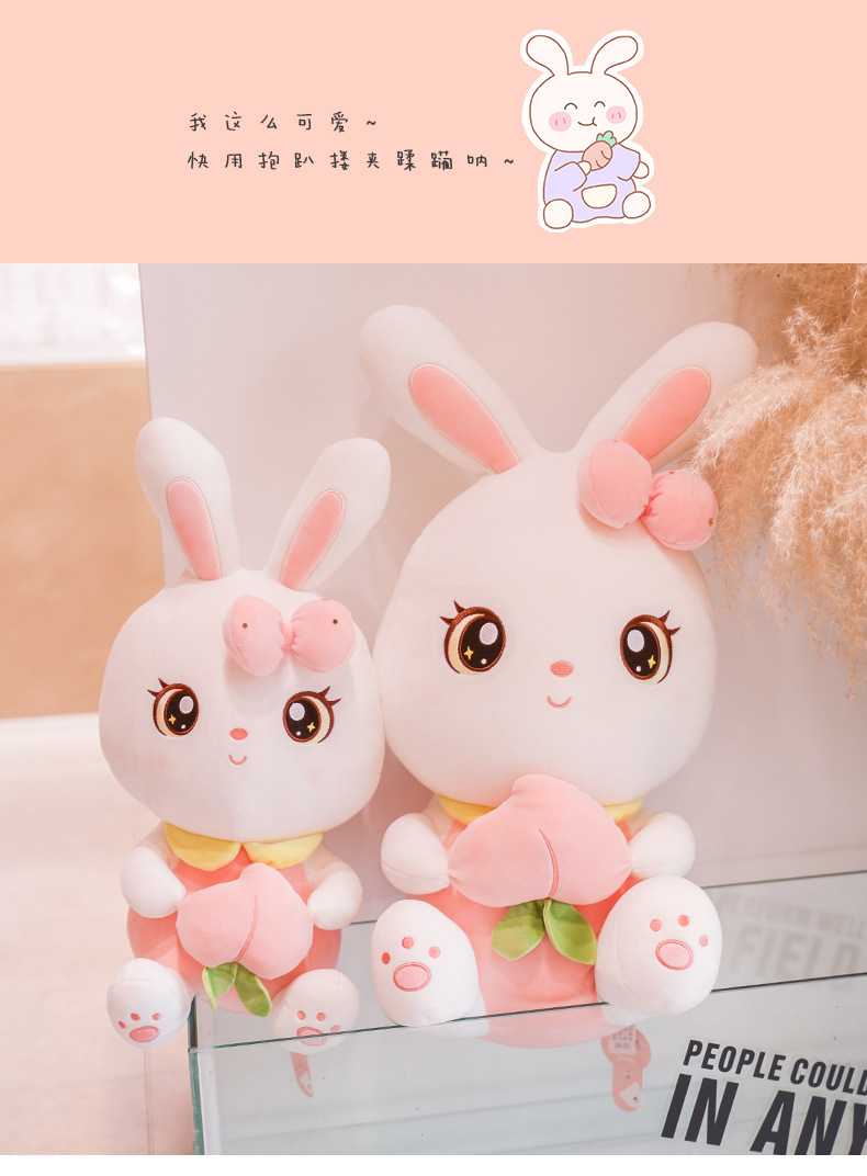 可爱兔子毛绒玩具公仔小白兔玩偶女童布偶娃娃玩具女孩女生日礼物详情1
