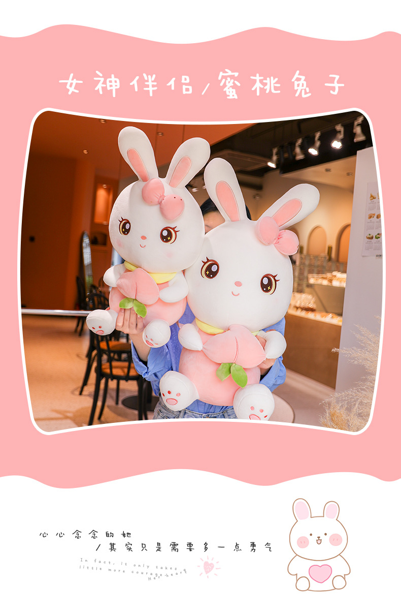 可爱兔子毛绒玩具公仔小白兔玩偶女童布偶娃娃玩具女孩女生日礼物详情2