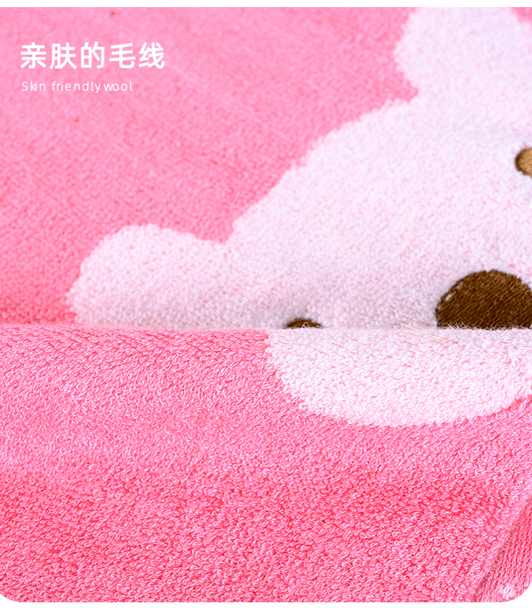 竹纤维小熊儿童毛巾详情8