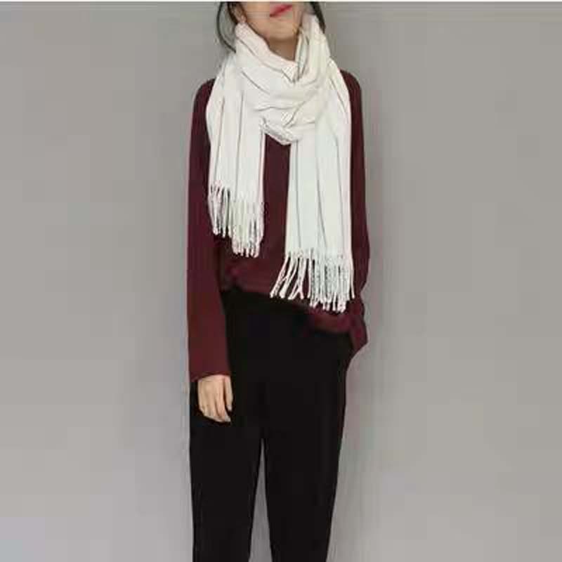 2021新款时尚女士潮流冬季加厚加绒保暖围巾9