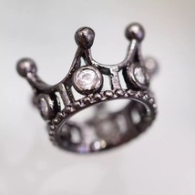 微镶锆石弯管DIY 项链手链连接件珍珠配件皇冠配件