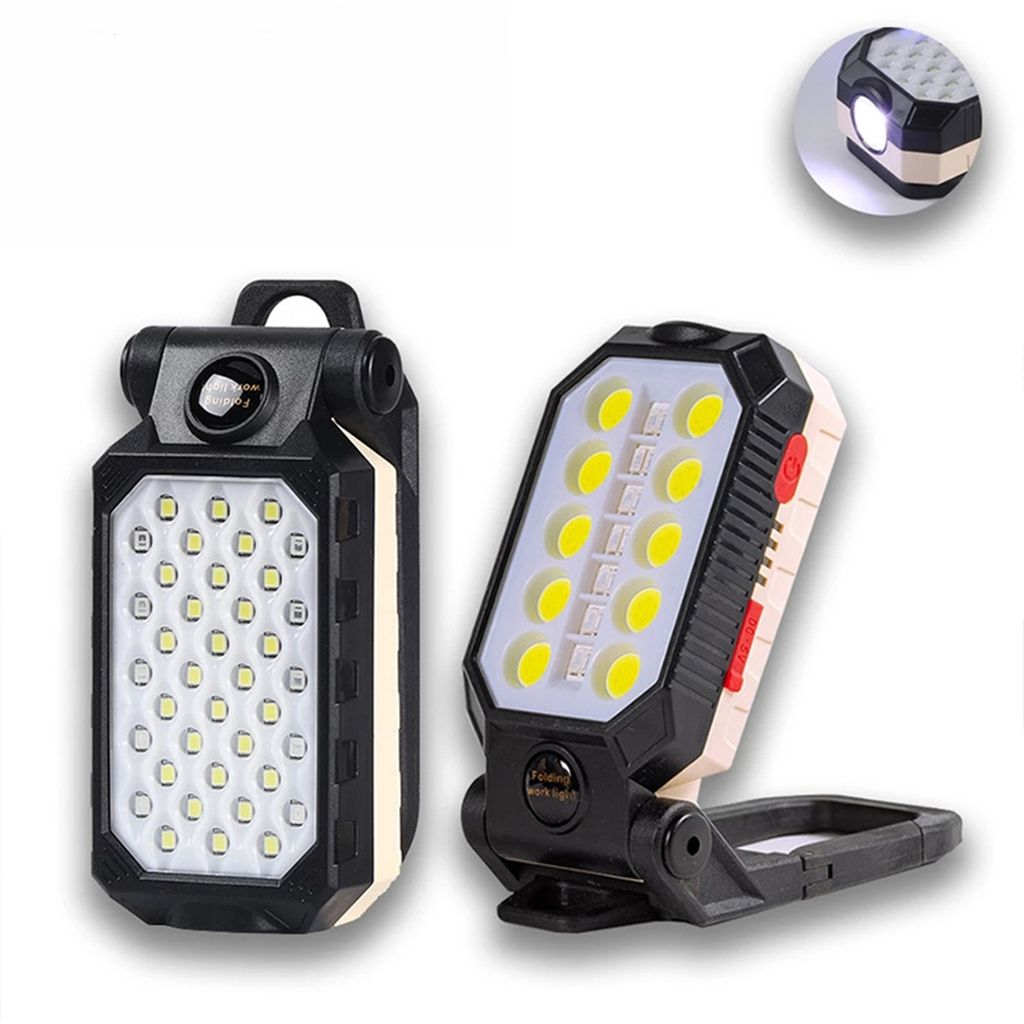 New cross-border COB work light, USB charging, multi-functional folding maintenance work light, magnetic LED flashlight