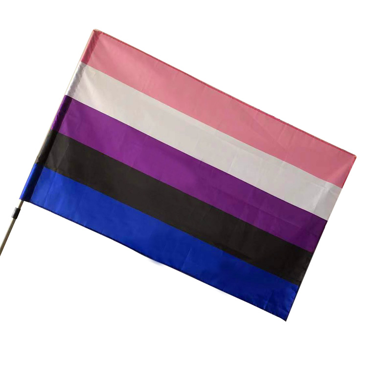 彩虹旗90*150cm双性恋LGBT非二次元同性恋旗帜 同志旗彩虹pride详情图4
