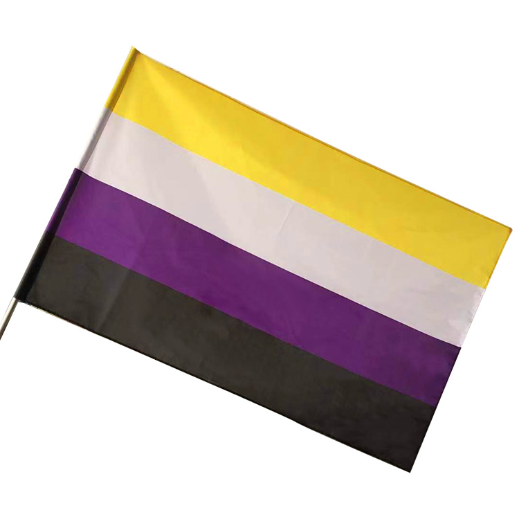 彩虹旗白底实物图