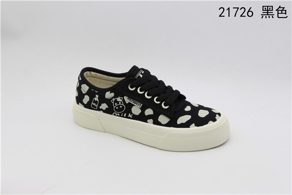 Humanistic women's canvas shoes, casual shoes, fashionable Korean-style versatile sneakers