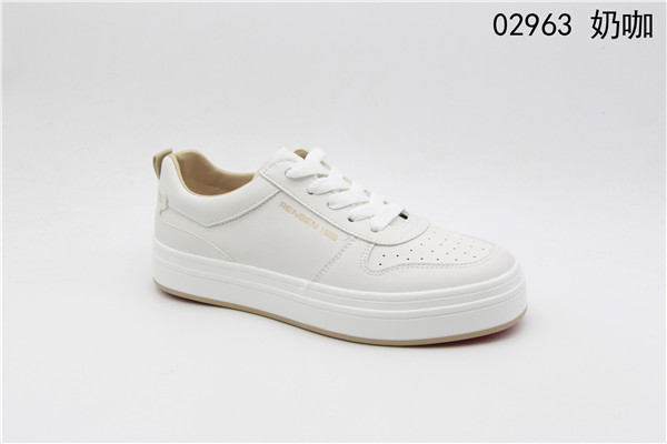 Humanistic women's leather 2022 white sneakers, sports shoes, casual shoes, breathable and fashionable Korean style, versatile sneakers Specification image