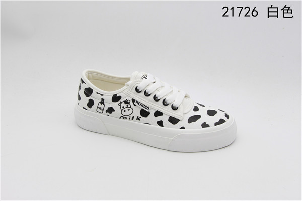 Humanistic women's canvas shoes, casual shoes, fashionable Korean-style versatile sneakers details Picture