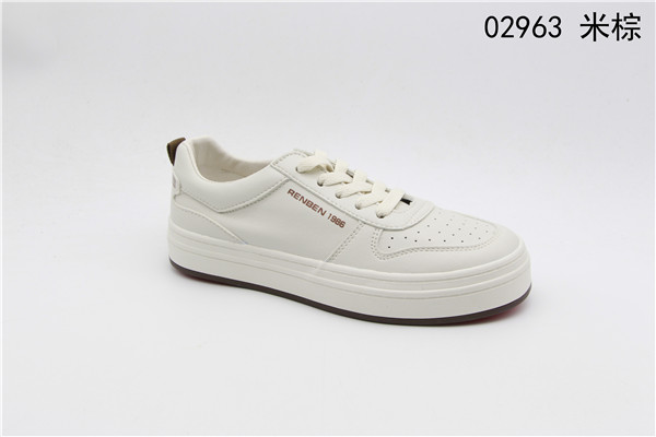 Humanistic women's leather 2022 white sneakers, sports shoes, casual shoes, breathable and fashionable Korean style, versatile sneakers
