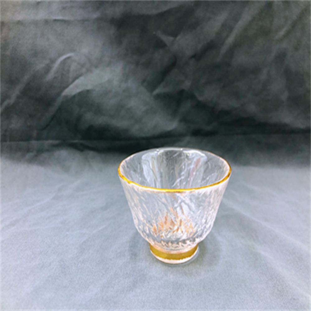 描金 千海细纹雪川茶杯