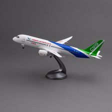 飞机模型（C919中国商用飞机有限责任公司 47CM）ABS合成强化树脂飞机模型 仿真飞机模型