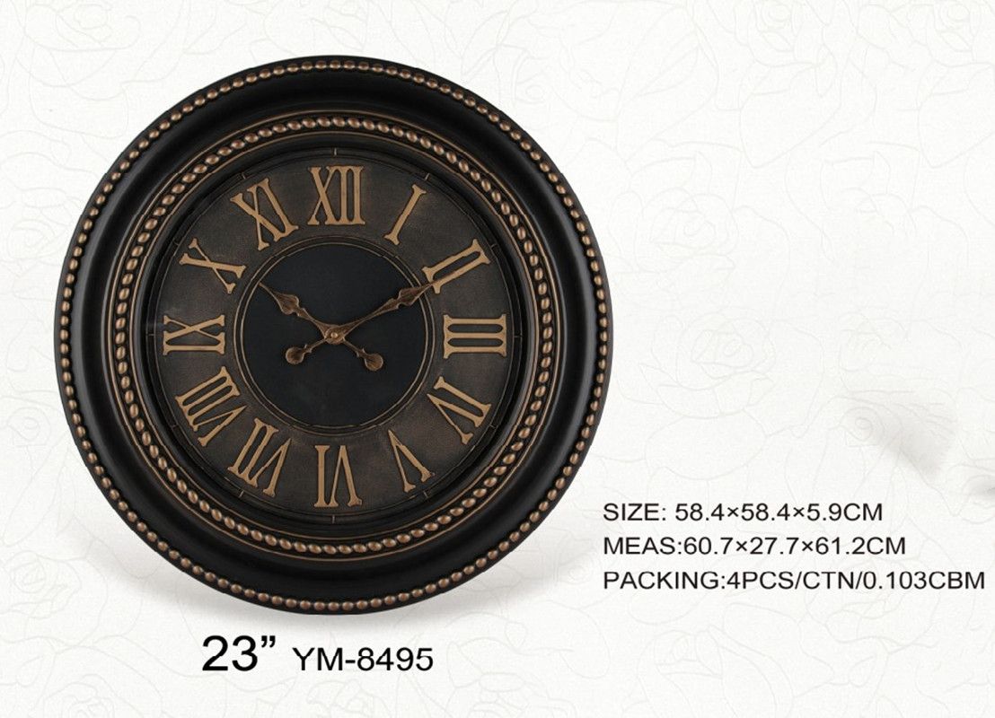 Model 8495A plastic retro wall clock in Europe and America详情图4