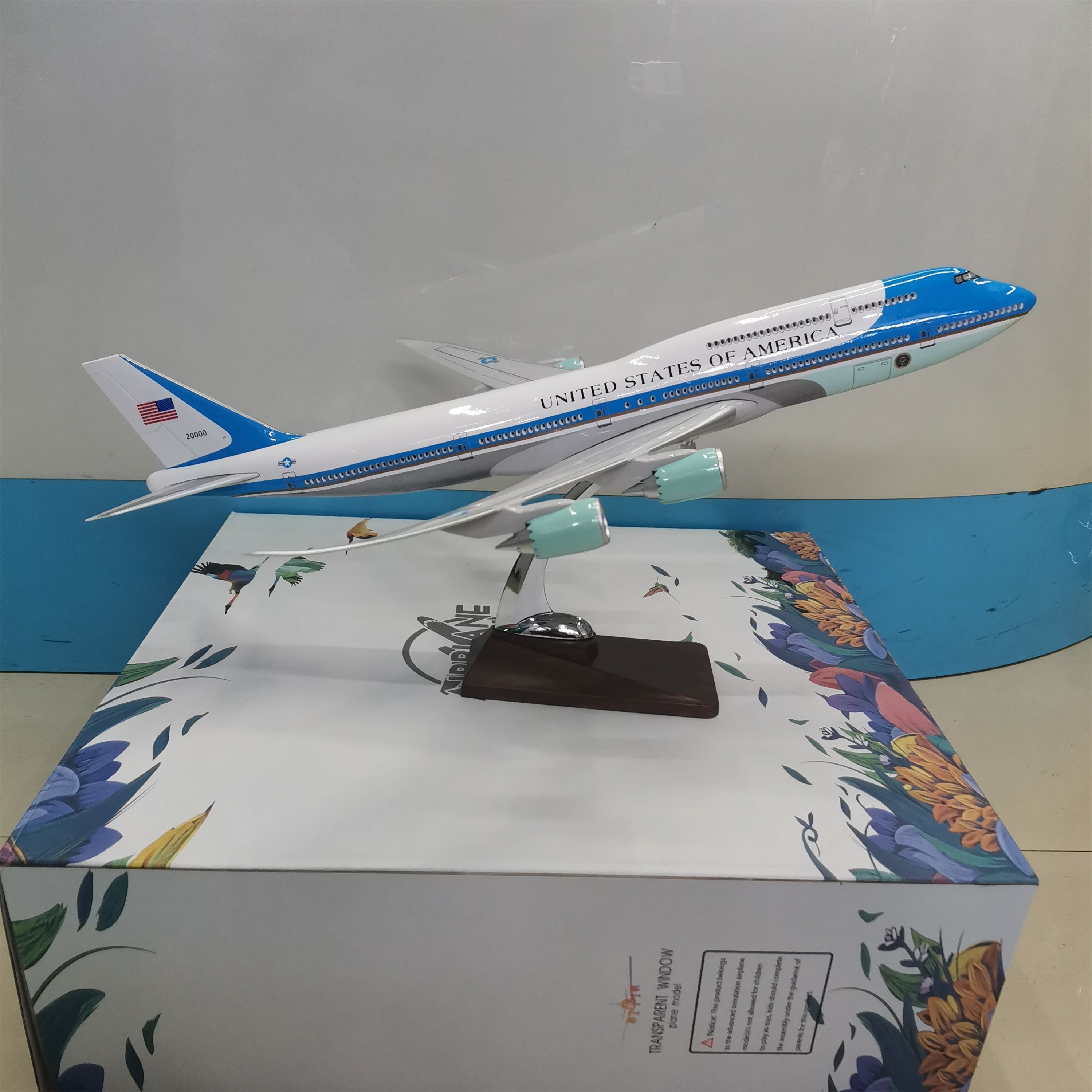 飞机模型（空军一号-美国总统座机747-8）ABS强化合成树脂飞机模型 仿真飞机模型详情图2