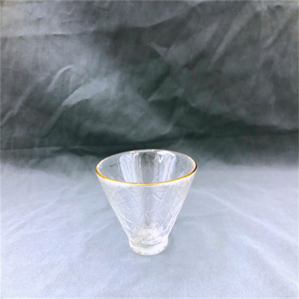 描金 千海锤纹容心茶杯